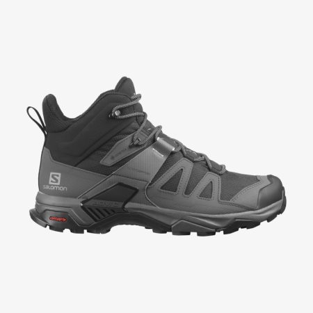 Buty Trekkingowe Męskie Salomon X ULTRA 4 MID WIDE GORE-TEX Czarne - PL 0-PCAQ